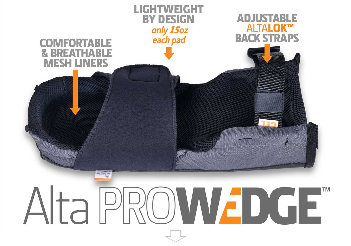 ALTA Durable kneeling Knee Pad with wedge shape for all-day comfort. Great for flooring jobs