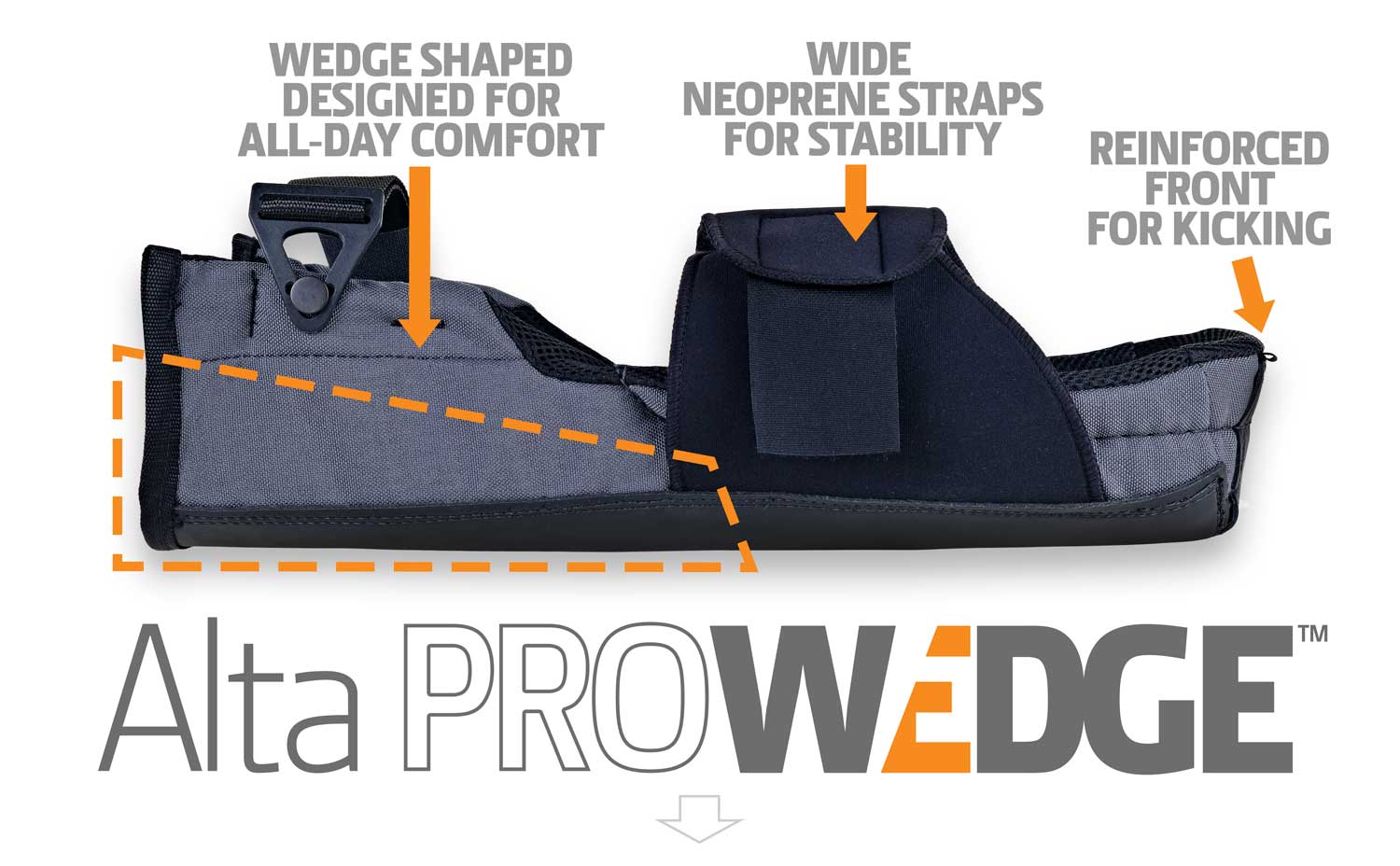 ALTA Durable kneeling Knee Pad with wedge shape for all-day comfort. Great for flooring jobs